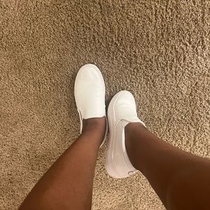 White Steve Madden Slip-on Shoes